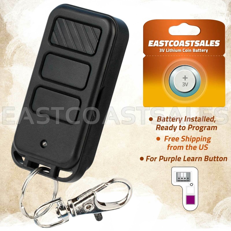 For 953D 953CD Chamberlain Compatible 315mhz Garage Door Opener Remote Keychain
