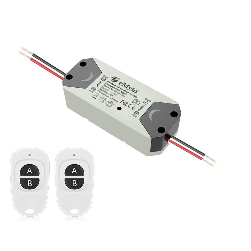 Smart RF Relay Switch Emylo Wireless Remote Control Switch DC 12V RF Receiver 43