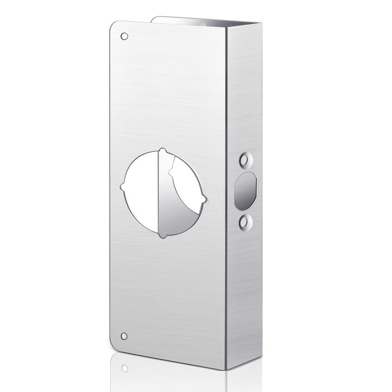 1-3/8x9in Stainless Steel Lock Door Reinforcement Plate for Knob Deadbolt