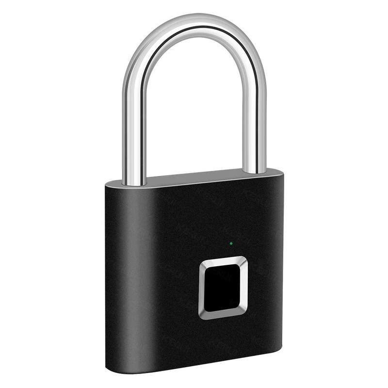 Smart Fingerprint Padlock Waterproof Fingerprint Keyless Door Lock Type C Charge gallery