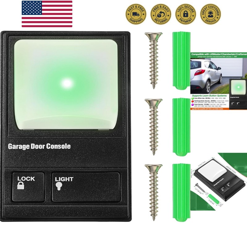Complete Garage Door Wall Keypad Kit – Illuminated, Secure Control Solution