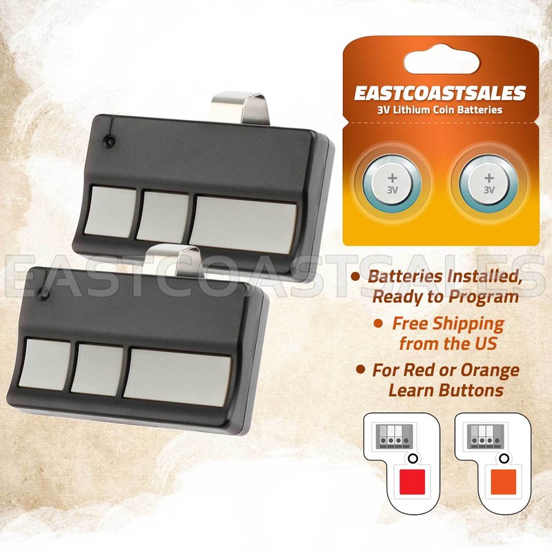 2 For 973LM Liftmaster SEARS Craftsman 3 Button Garage Remote 390mhz 972LM 971LM