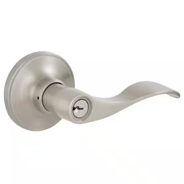 (Lot of 5) Millstreet V54 V MST 619 Satin Nickel Keyed Entry Door Handle