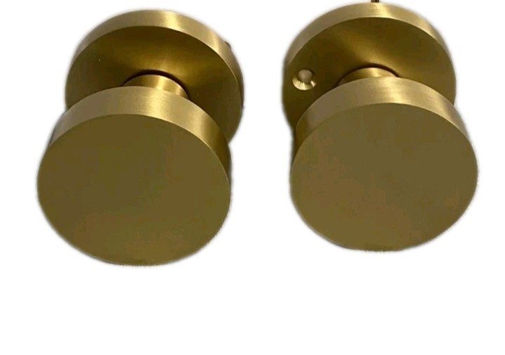 Signature Hardware Contemporary Round Knob Solid Brass Interior Door Set