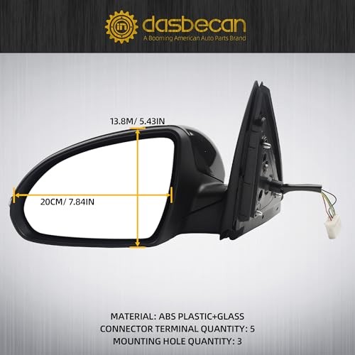 Driver Side Mirror Compatible With 2016 2017 2018 Kia Optima Left Black gallery