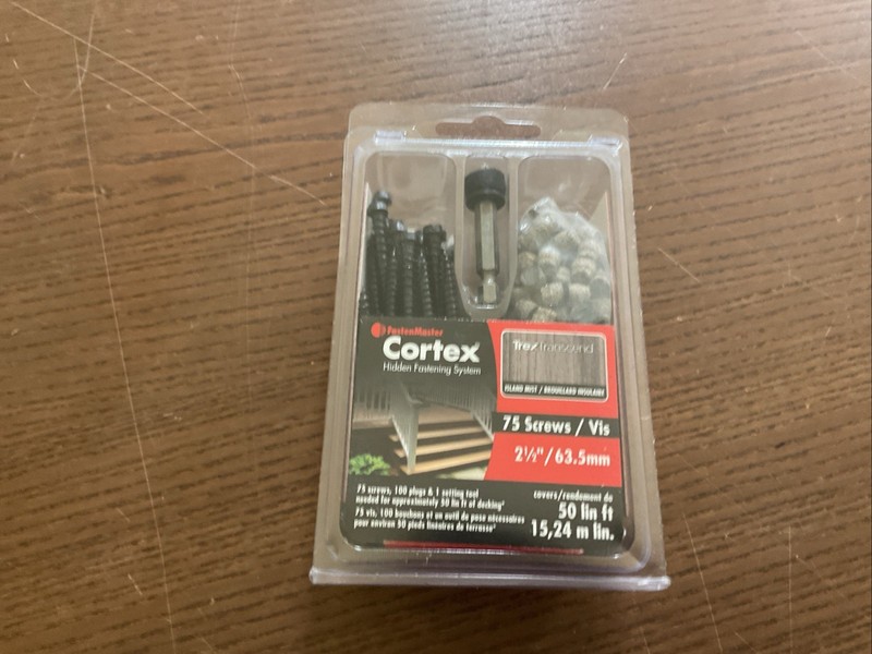 FastenMaster Cortex Fastener Set for Azek Trim – 75-Piece (FMCTXT-AZ50TDHD)