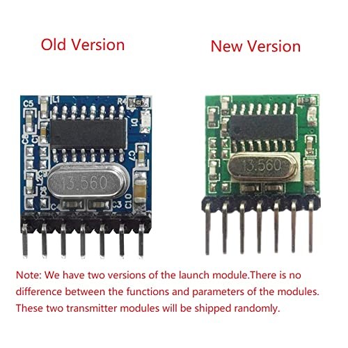 QIACHIP Wireless 433Mhz RF Module Receiver and Transmitter Remote blue;green gallery