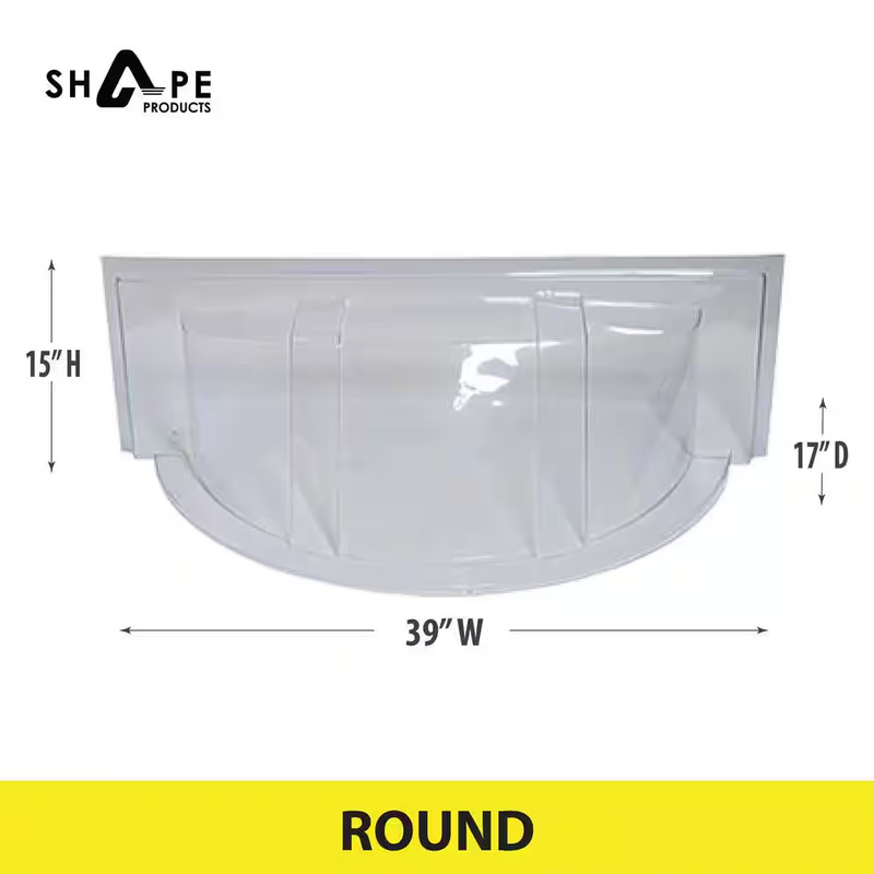39 in. x 17 in. Plastic Round Window Well Cover Free Shipping gallery
