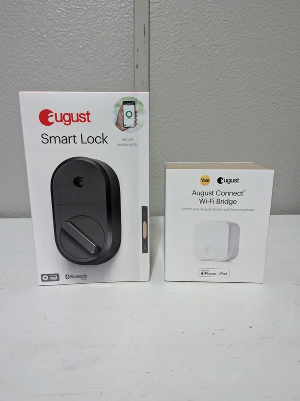 August Home Smart Lock + Connect Wi-Fi Bridge Black