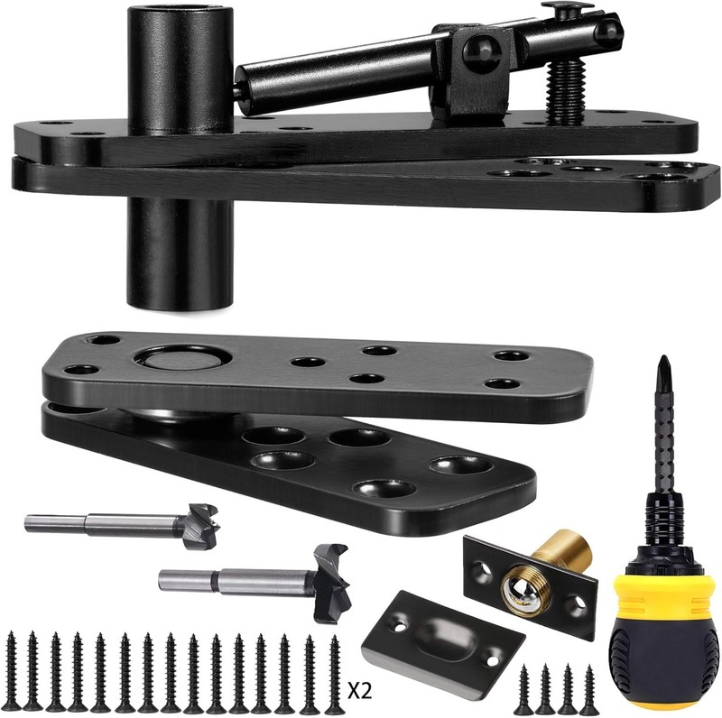 Hidden Pivot Hinge for Secret Door & Murphy Bookcase,570Lbs Load-Bearing,360�…