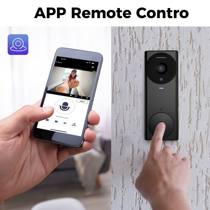 Smart Wireless WiFi Doorbell Camera Phone Door Ring Video Intercom Security Bell gallery