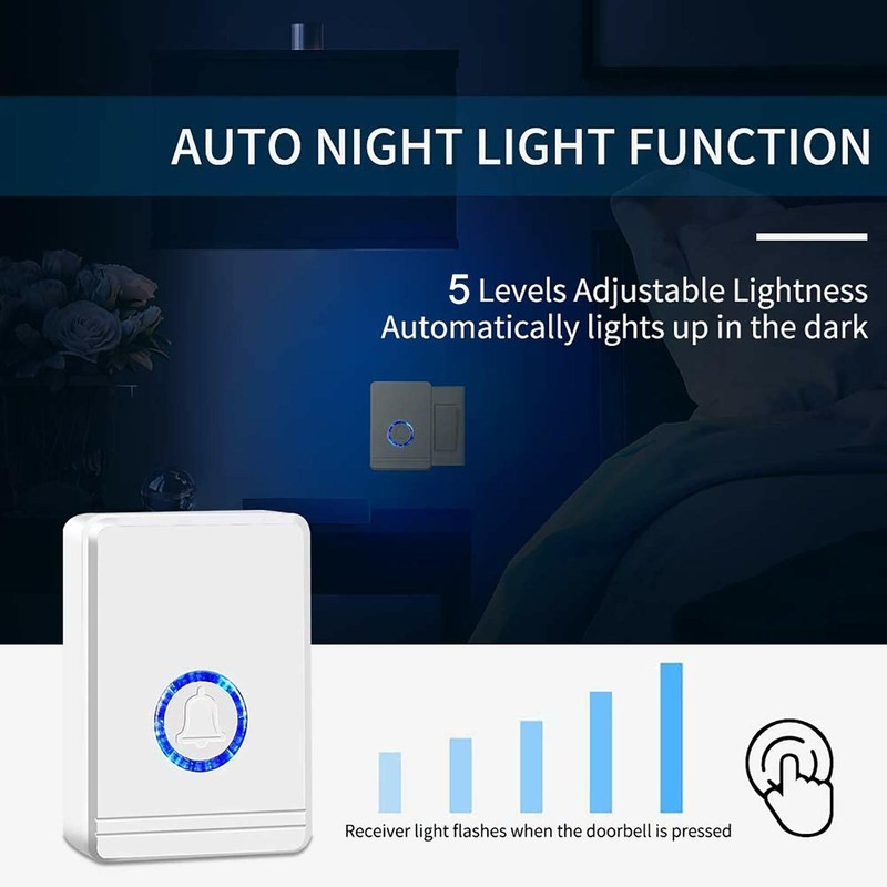 Door Open Sensor Chime 3 Magnetic Sensor Wireless Alarm 48 Chime 1300ft for Home gallery