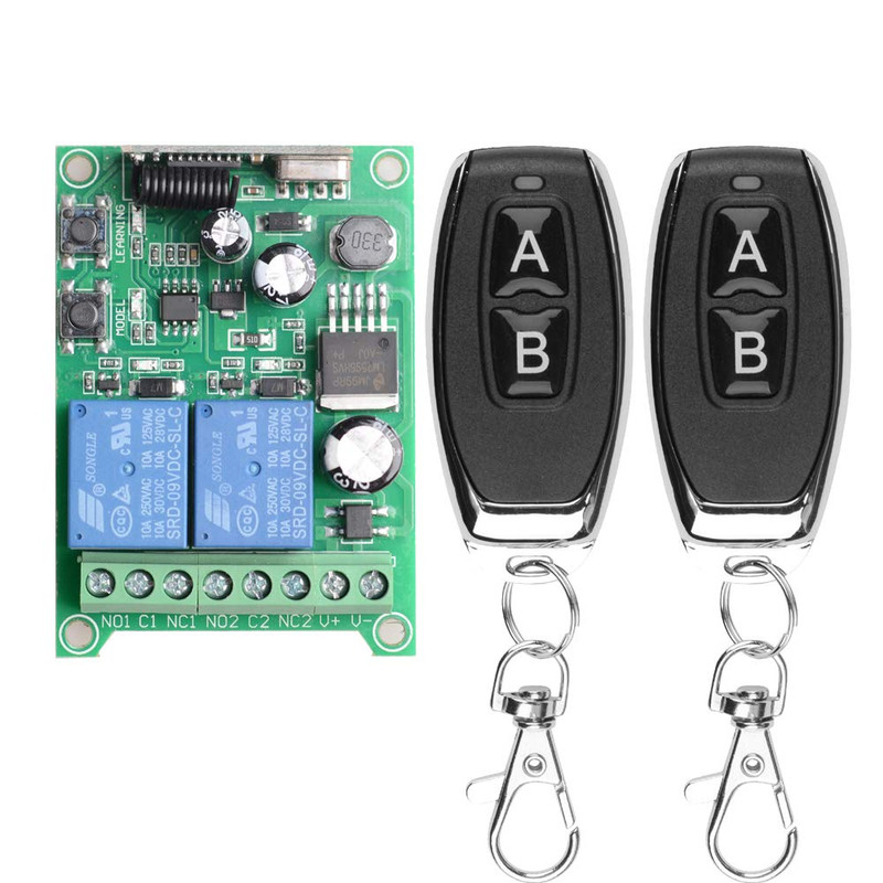 Wireless Remote Switch DC 12V 24V 36V 48V New 2 Channel Multi-Function Remote Co