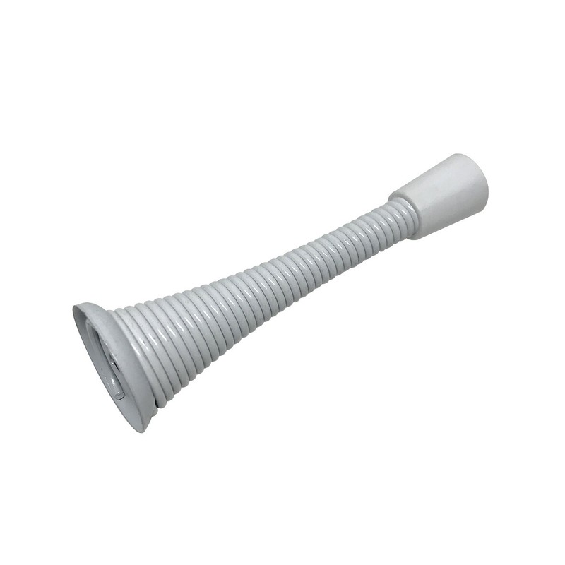 Spring Door Stop 3″ Heavy Duty Stopper Steel w/ Plastic Bumper,