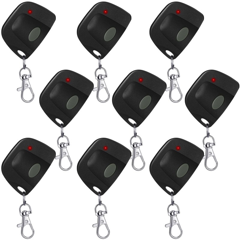 Kingdder 9 Pcs Garage Door Remote Compatible with Linear Multicode 300mhz 10 Dip