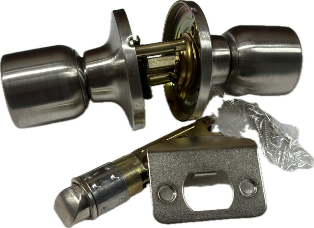 Mobile Home/RV Interior Door Passage Knob Brushed Nickel
