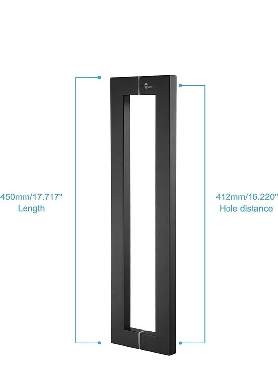 TOGU 18 Inches Square/Rectangle Shape Stainless Steel Push Pull Door Handle Pull gallery