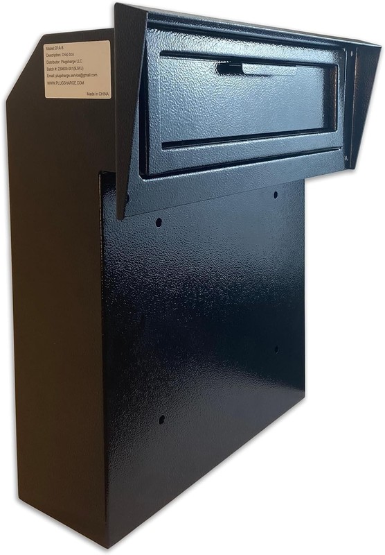 Locking Door Mounted Mailbox Rear Access Heavy Duty Galvanized