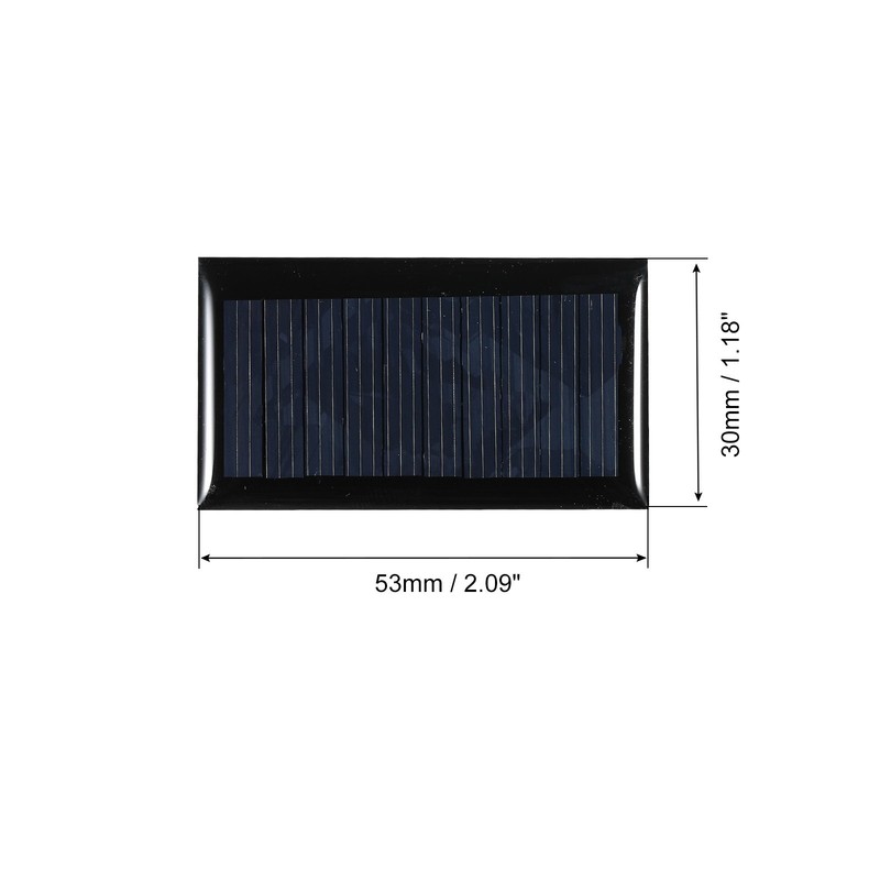 Mini Solar Panel Cell 5V 45mA 0.225W 53mm x 30mm for DIY Project Pack of 5 gallery