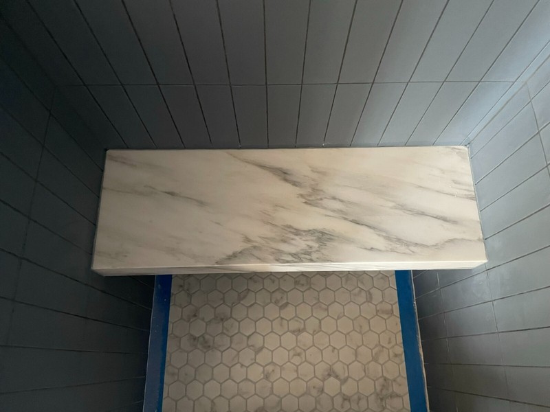 Rectangular Floating Shower Bench -Schluter Kerdi-Board 2"- L36” without Bracket gallery