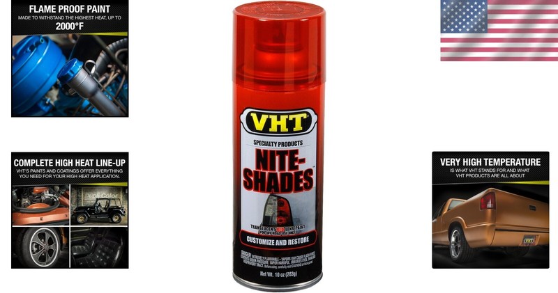 Nite Shades Red Spray Paint - 10 oz. Semi-Gloss Automotive Coating for Tail L... gallery
