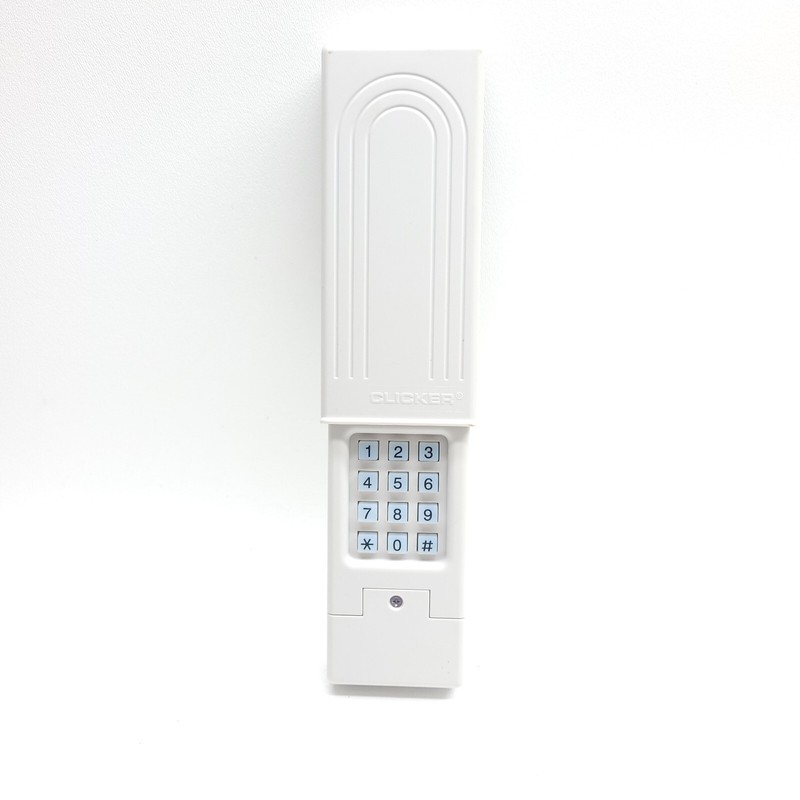 Clicker KLIK2U-P2 Universal Wireless Garage Door Keypad White gallery