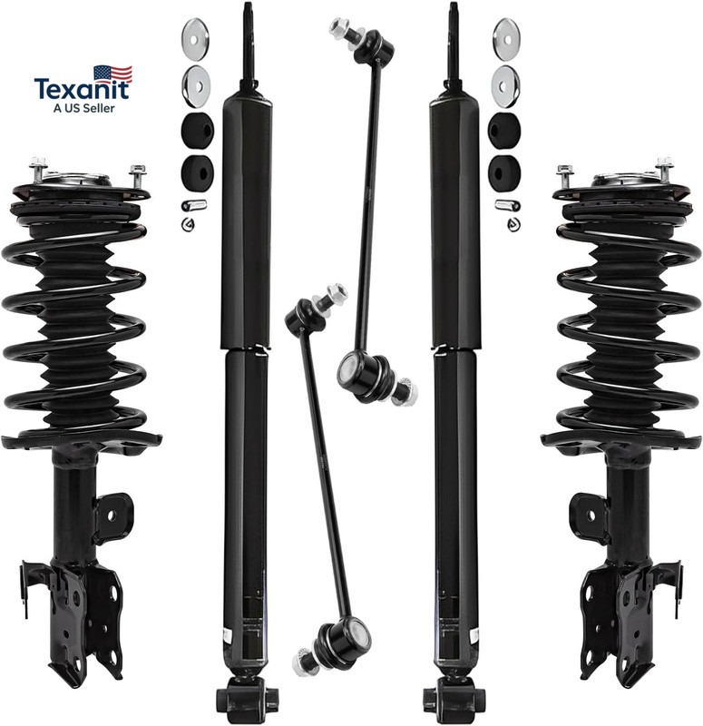 – Struts Shocks Kit for Toyota 2010-2015 Prius, Front Struts W/Coil Spring Sway