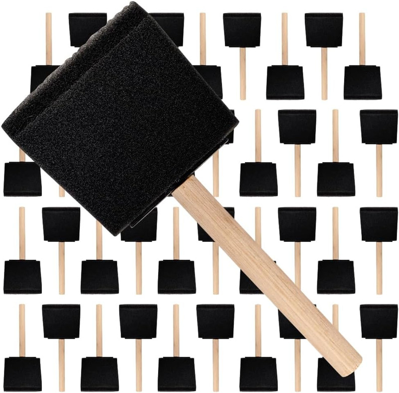 – Foam Brushes – 3 Inch – 36 Piece Poly Foam Brush Set