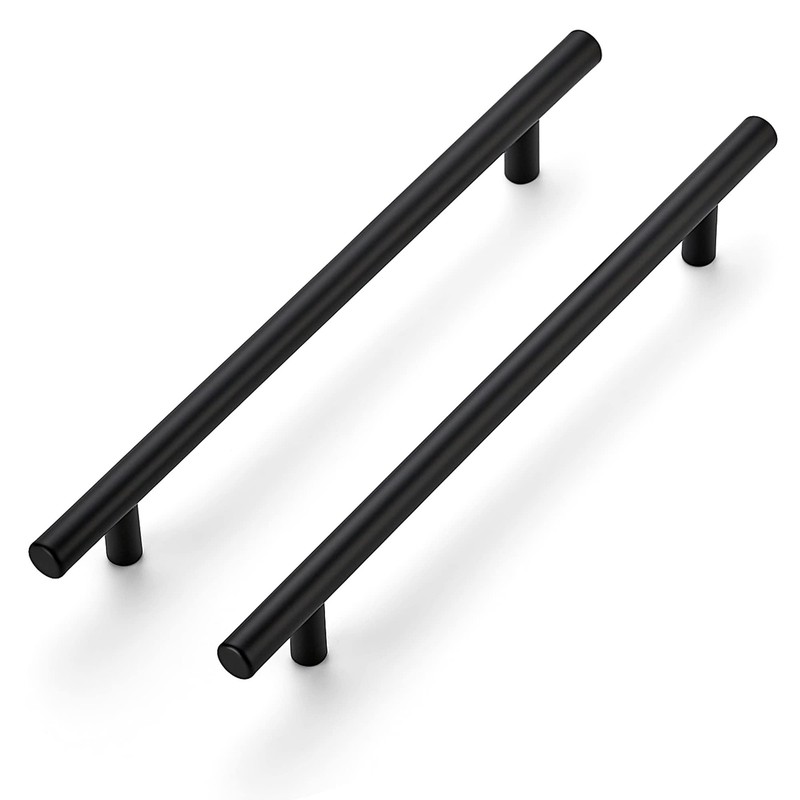 10 Inch Cabinet Handles Matte Black Drawer Pulls Stainless Steel Kitchen Cabi…