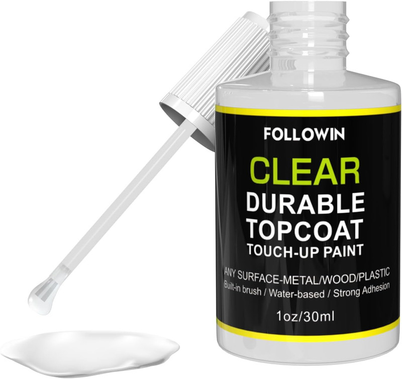 Automotive Clear Coat,Gloss Clear Finished Car Touch up Paint,Use on Exterior &