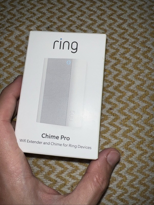 Ring Chime Pro Wi-Fi Extender For Your Ring Devices Open Box
