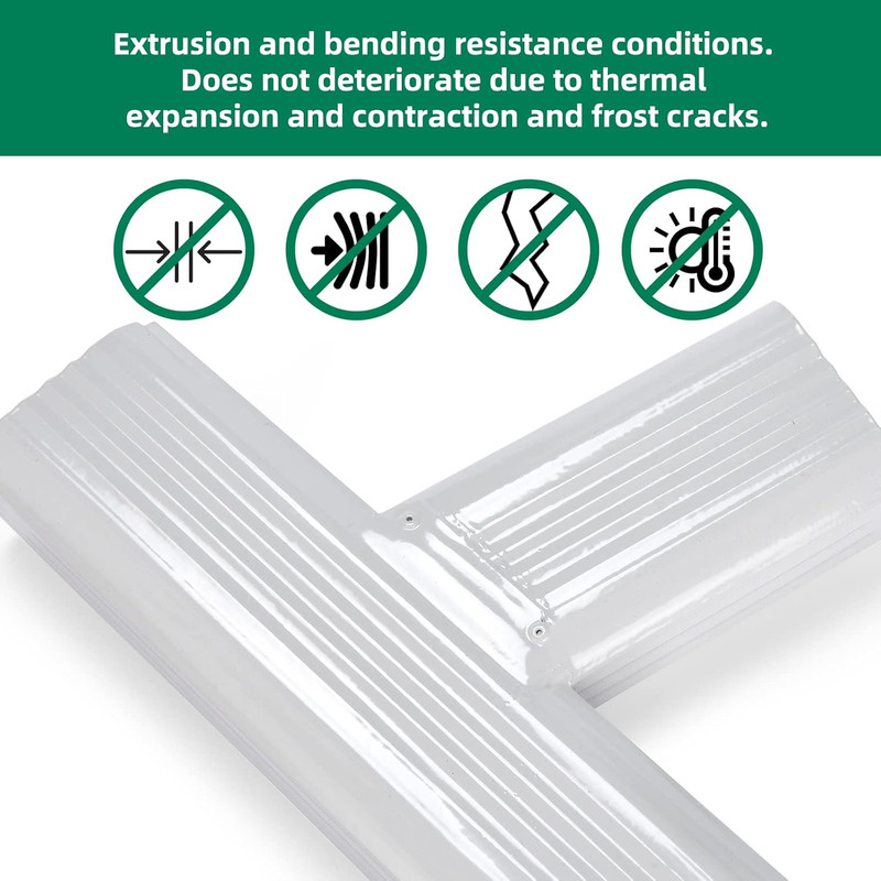 High Gloss White Gutter Y Downspout Connector 2" x 3" Right Standard gallery
