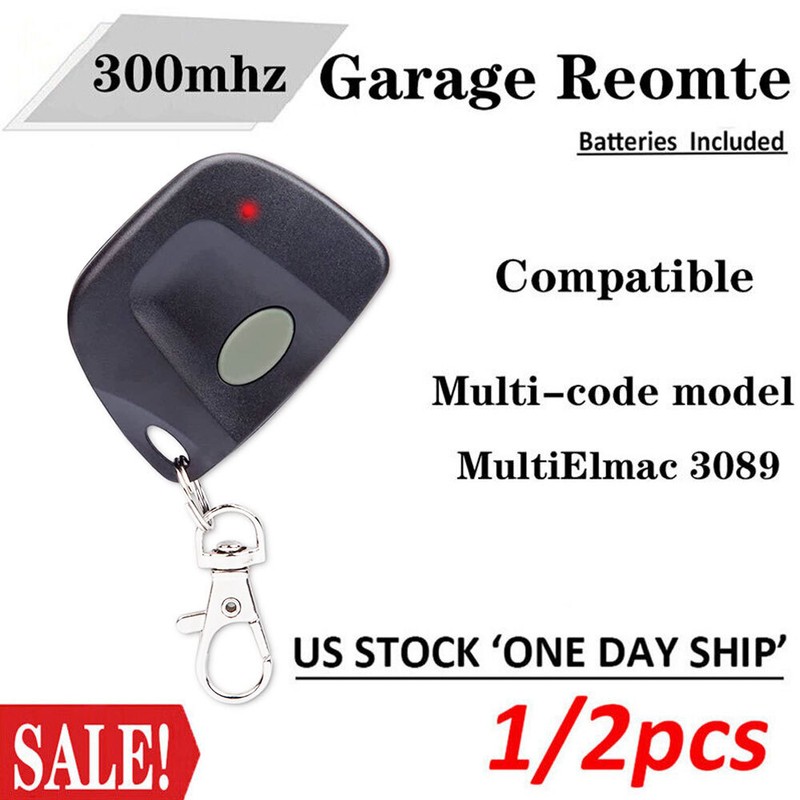 MultiCode 3060 Compatible Firefly 300MCD21K Keychain Remote 300MHz 10 Dip Switch gallery