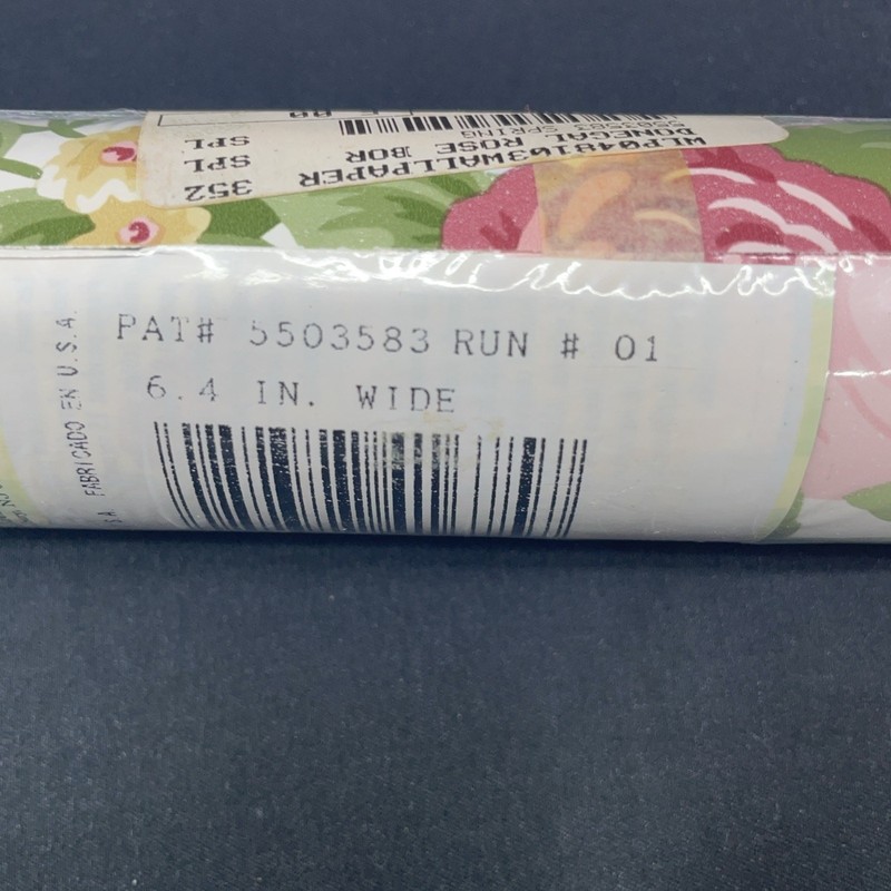 Waverly Floral Pattern Cut Border 5 Yds 6.4" (W) Donegal Rose Spring Cottagecore gallery