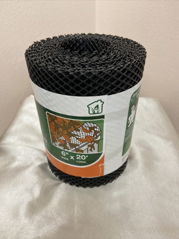 Frost King Plastic Mesh Gutter Guard CD4 Black 6 in Wide x 20 ft Long NEW gallery
