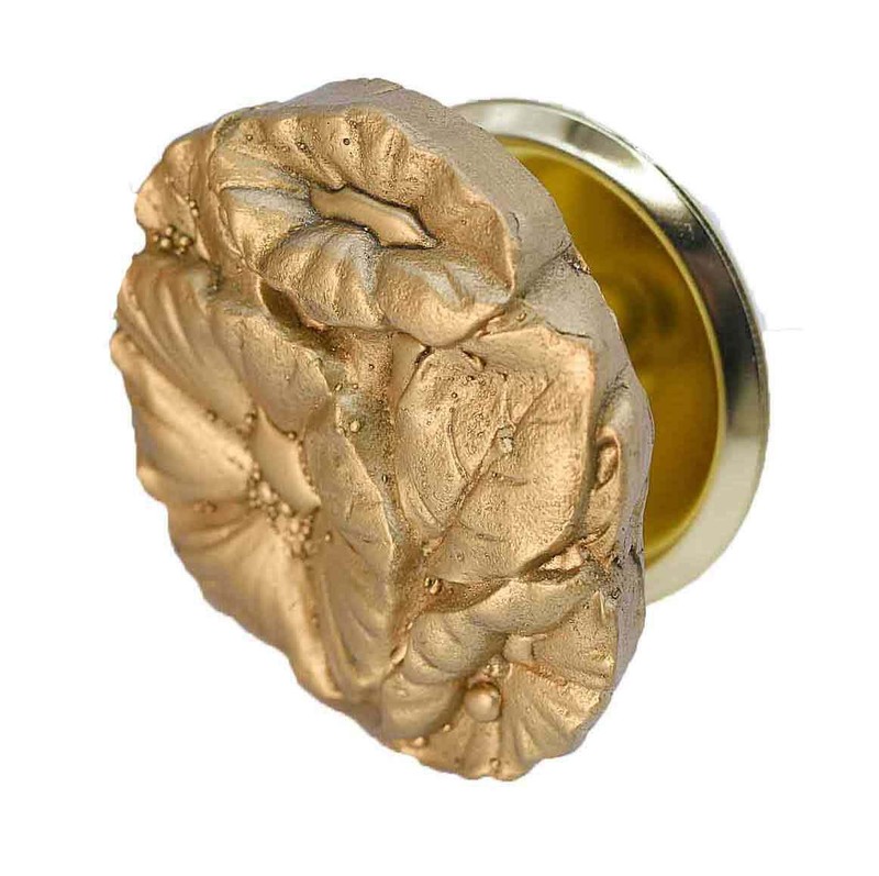 Metallic Petunia Handcrafted Flower Drawer Knob Made to Order by Firebird Furnit