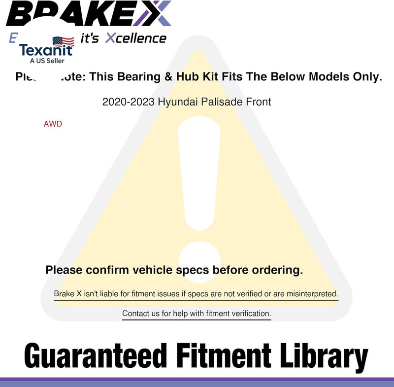 Front Left Wheel Bearing and Hub Assembly for 2020-2023 Hyundai Palisade | HC Se gallery