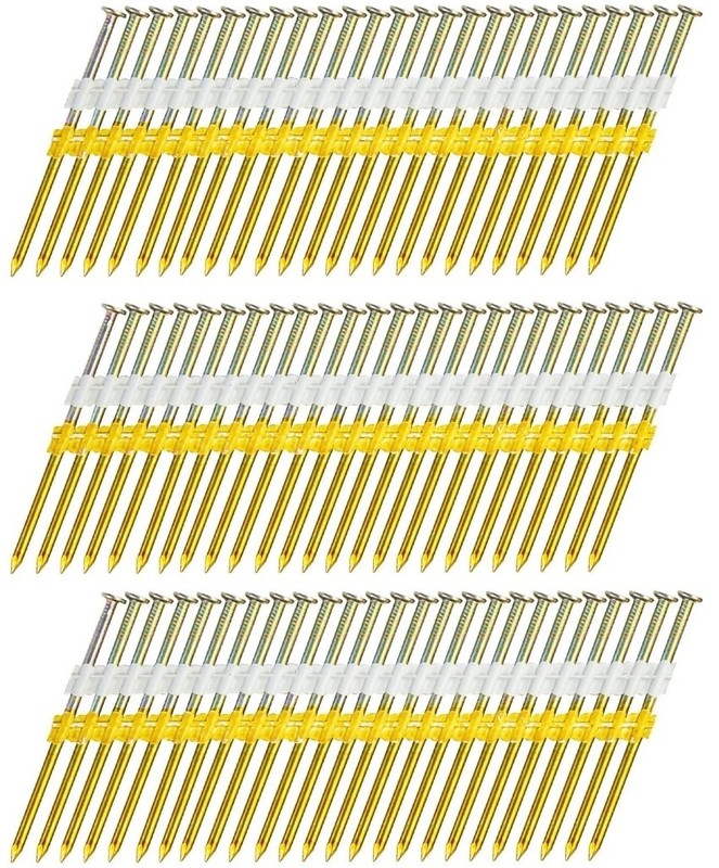 21 Degree Framing Nails 3 Inch x 0.12 Inch Galvanized (2,000 Nails) Full (GSHF3)
