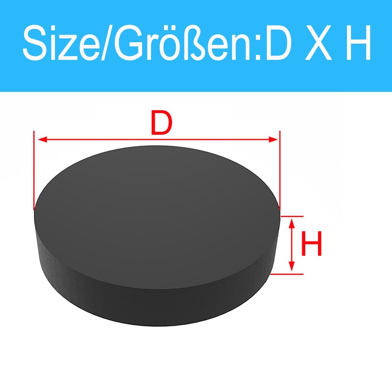 Rubber round solid gaskets Discs Shock absorbing gaskets 5mm 8mm 10mm 12mm-400mm gallery