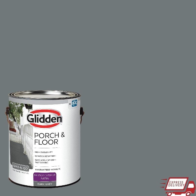 Durable Satin Interior Exterior Paint Primer Wood Concrete Floors Patios Decks