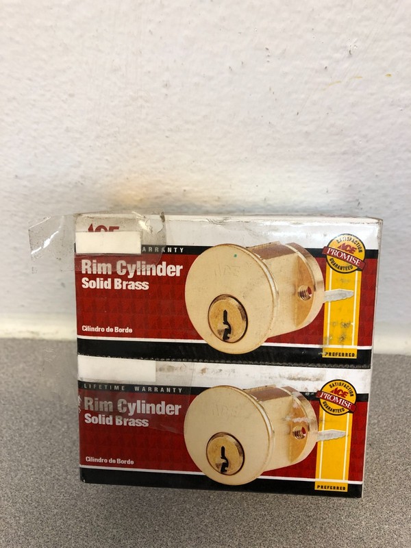 Bright Brass Rim Cylinder Keyed Alike 5406350 Y1 – 2 pack