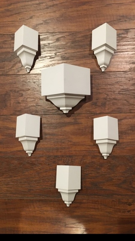 Crown Molding Corners inside/outside 15 piece 2 1/4” Set