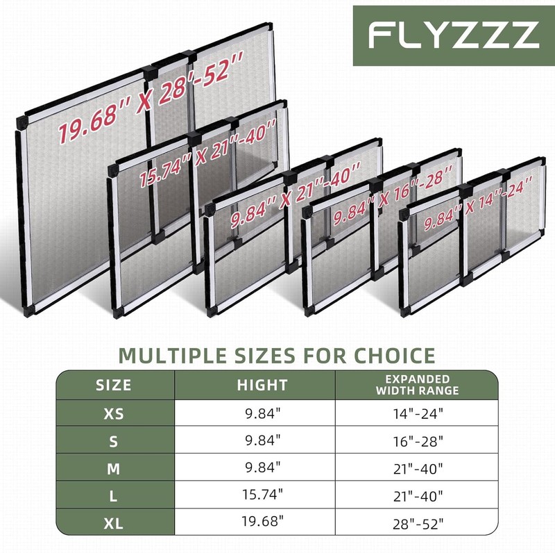 Expandable Aluminum Frame Window Screen, 10''h x 14-24''w for Easy Installation gallery