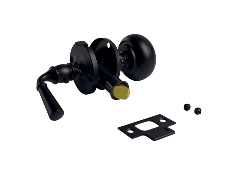 Solid Brass Storm Door Latch, Matte Black, Made in Taiwan, 1 Pack