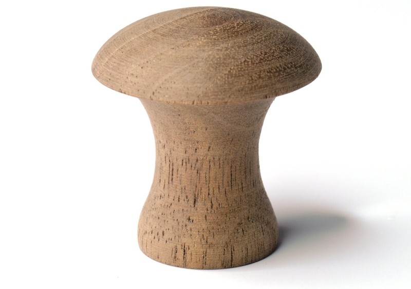 Qty 24 – Walnut Shaker Style Knobs for Cabinet Doors and Drawers