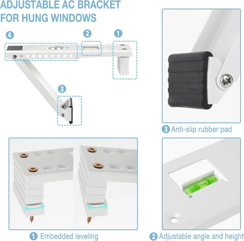 Window AC Bracket, Universal Window Air Conditioner Support Bracket, Heavy Duty gallery