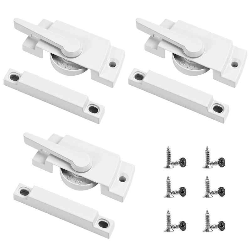 3 Pack Window Sash Locks – Sliding Window Latch for Single-Hung and Double-Hu…
