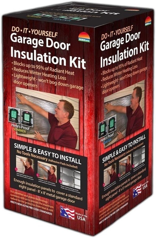 Garage Door Insulation Kit Reflective Bubble Barrier Heat Saver Energy Efficient gallery