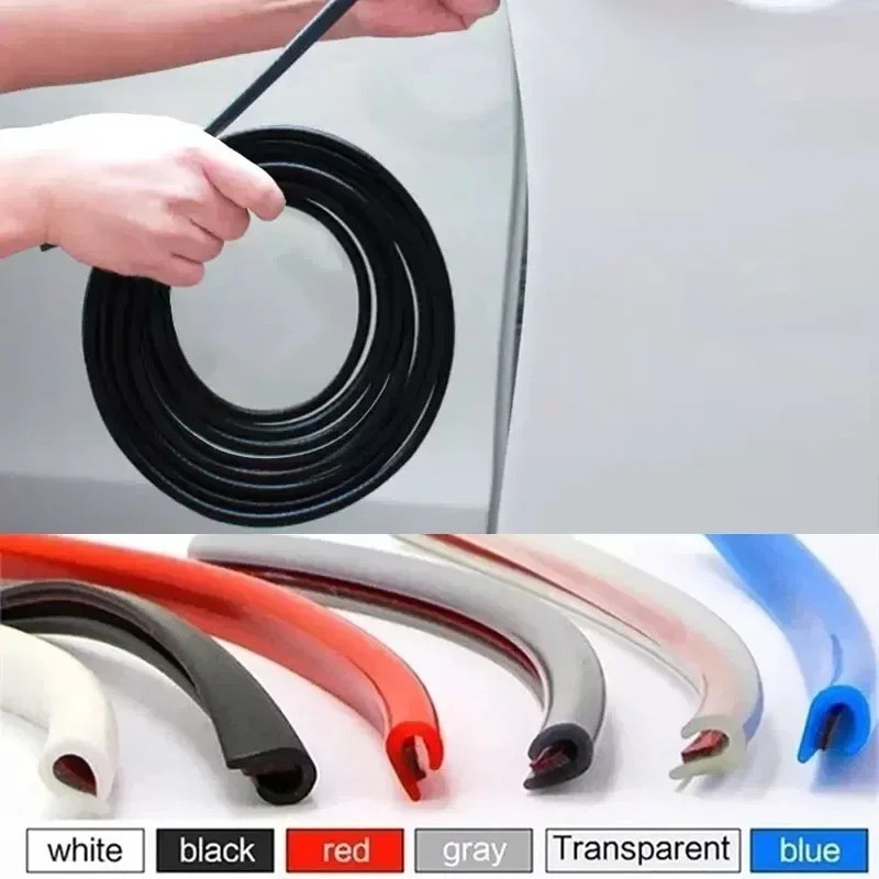 5M Car-Door Edge Guard Protector U-Type Rubber Trim Scratch Protection Molding** gallery