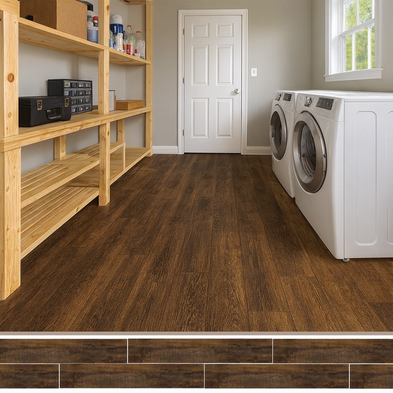 6”W x 36”L Peel & Stick, Vinyl Plank Flooring, Wood Grain, Self-adhesive 54pcs